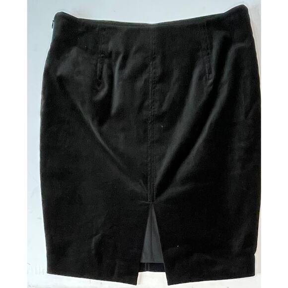 The Limited Black Velvet Pencil Mini Skirt Women’s 4 Lined Classic Chic Workwear - Picture 7 of 10